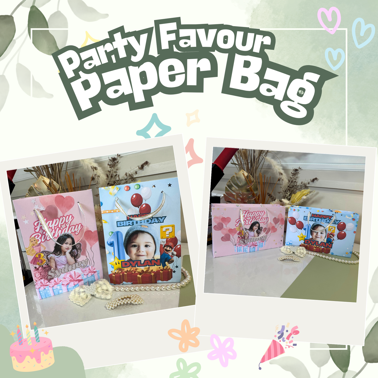 Personalised Paper Bag (Per Dozen) - Precious Gabriel Australia