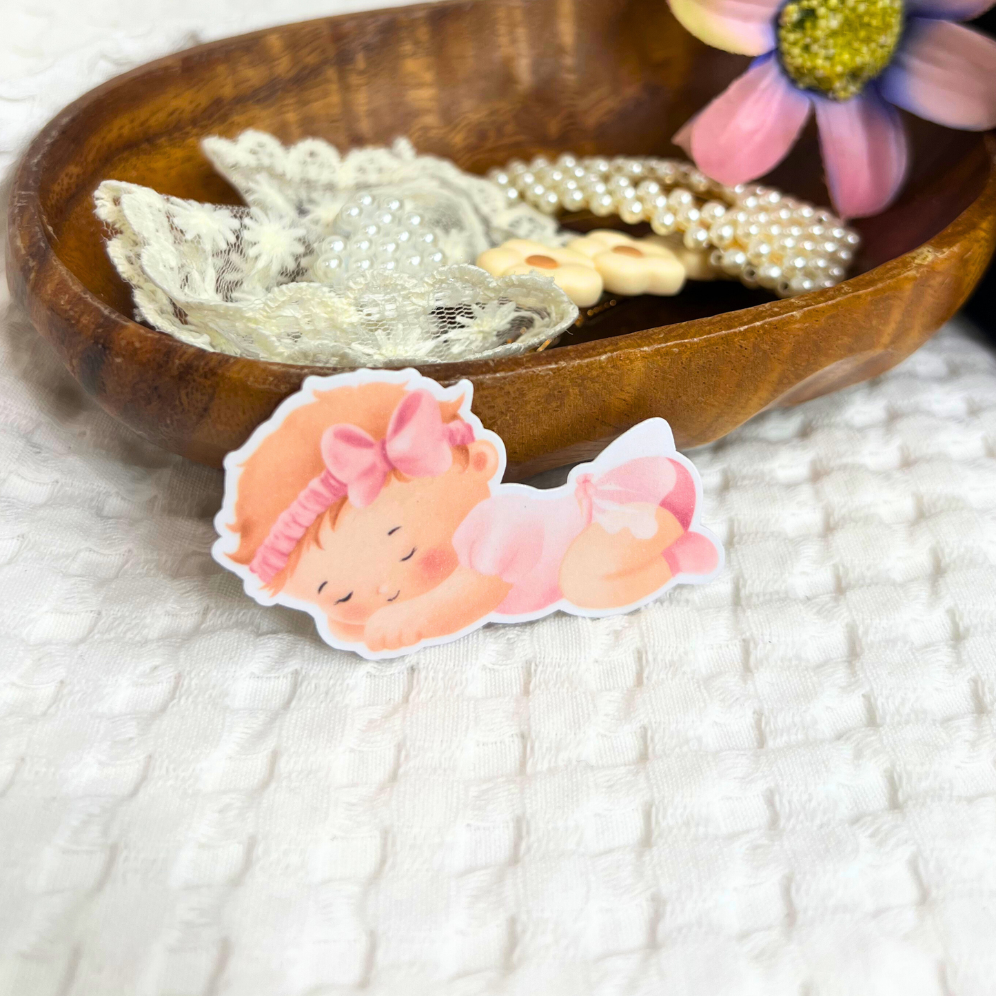 It’s a Girl Stationery Sticker - Precious Gabriel Australia