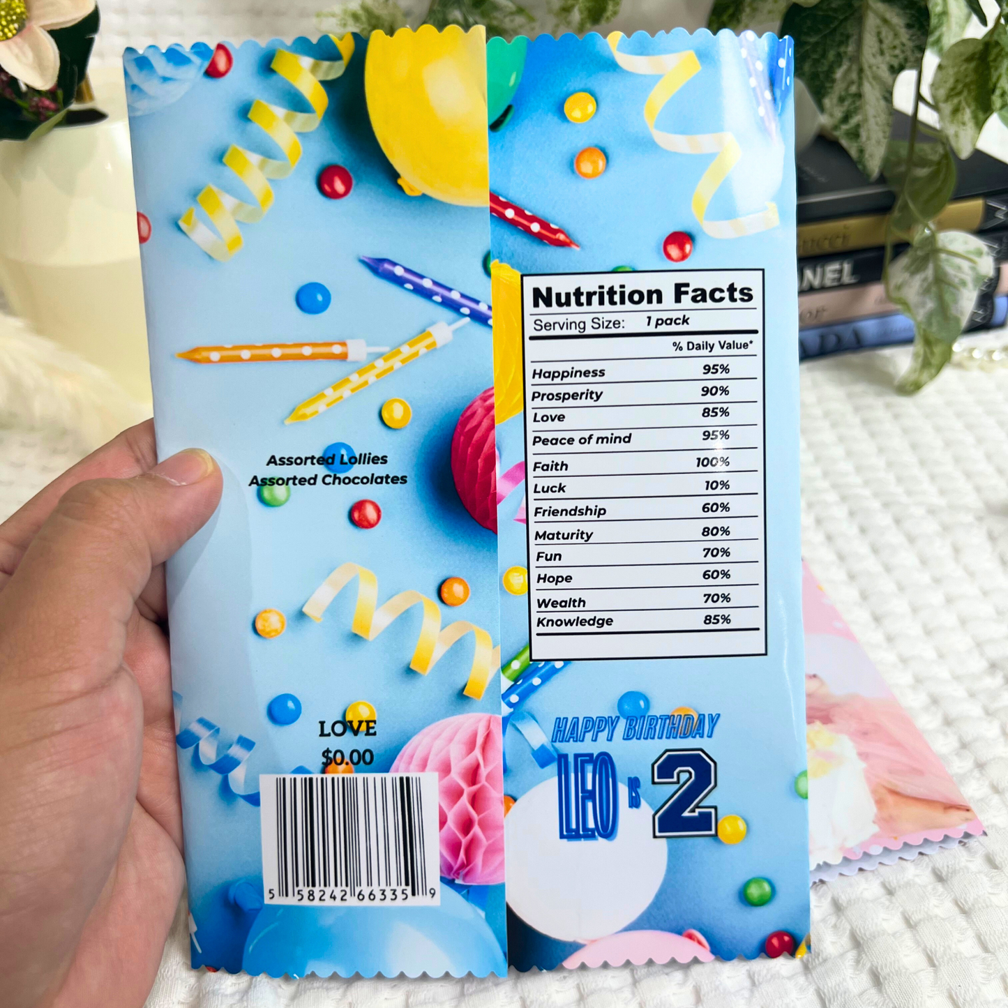 Birthday Treat or Chip Bag 10pcs - Precious Gabriel Australia