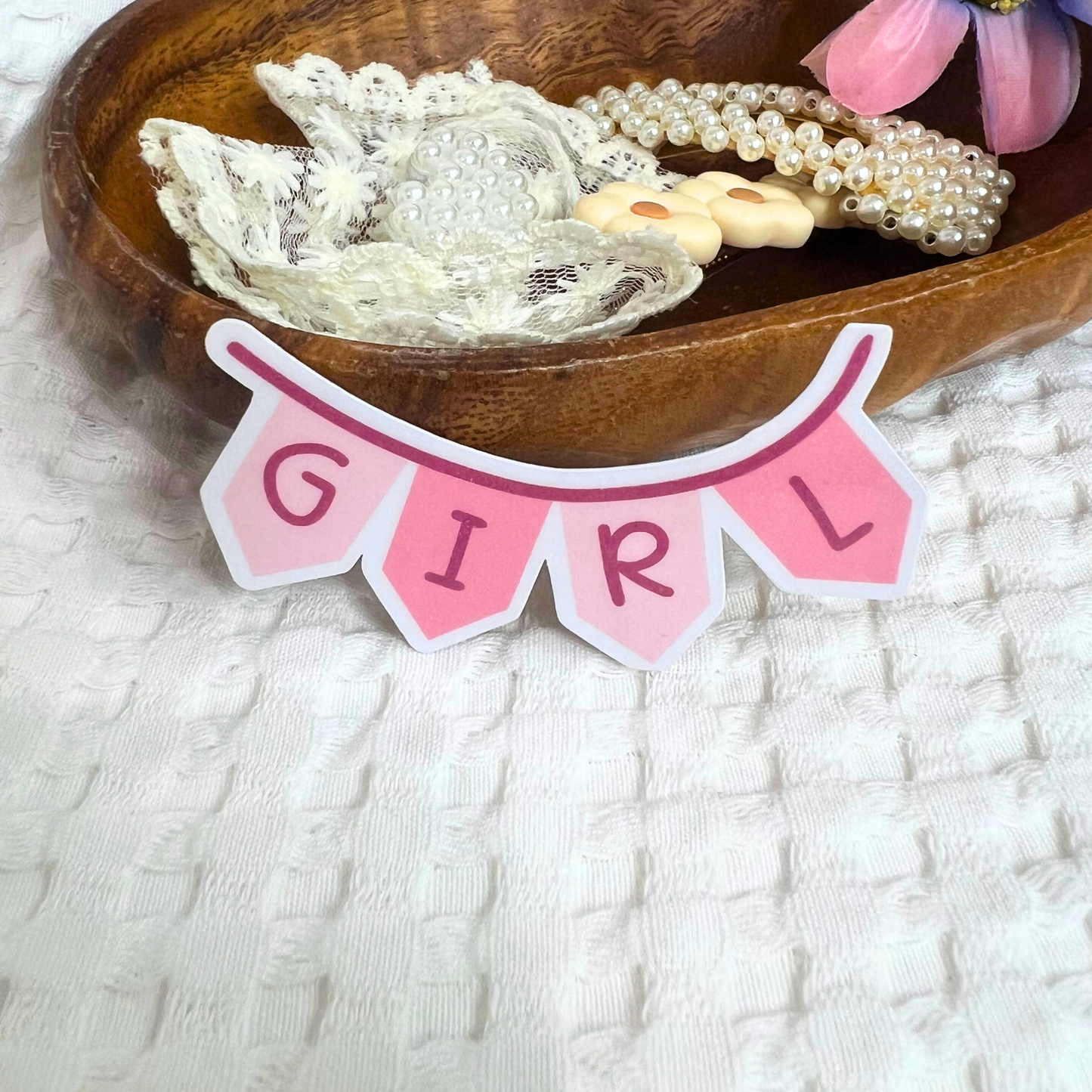 It’s a Girl Stationery Sticker - Precious Gabriel Australia