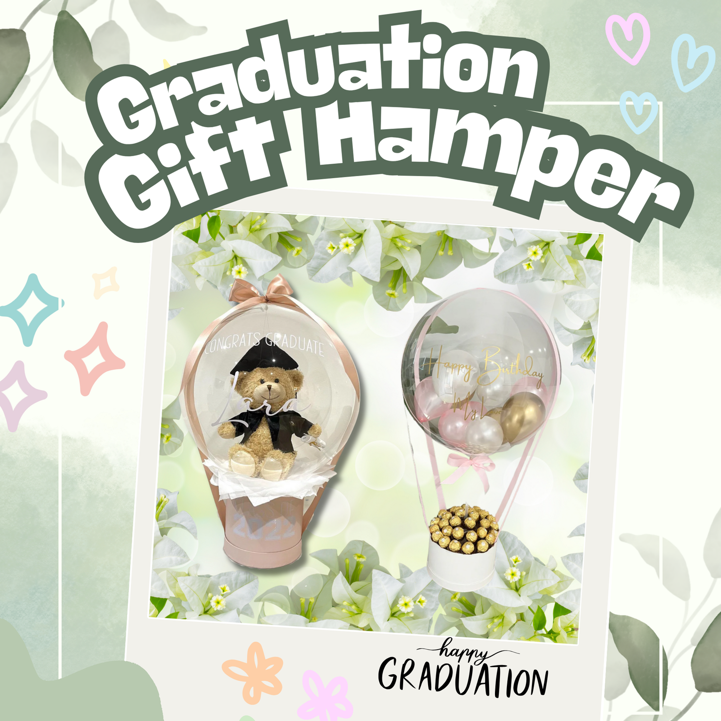 Graduation Balloon Gift Hamper - Precious Gabriel Australia