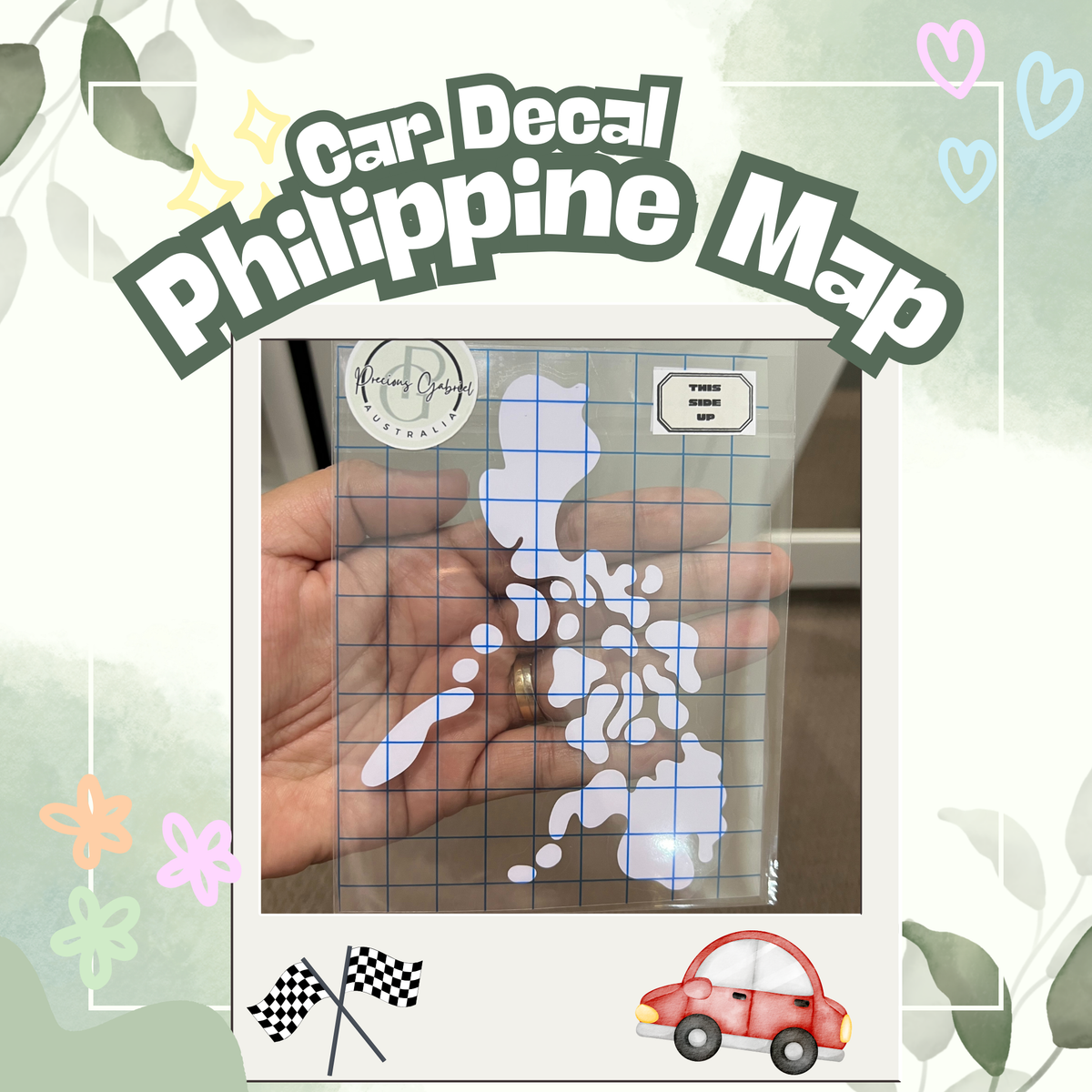 Philippines Map Car Sticker/ Decal | Precious Gabriel Australia