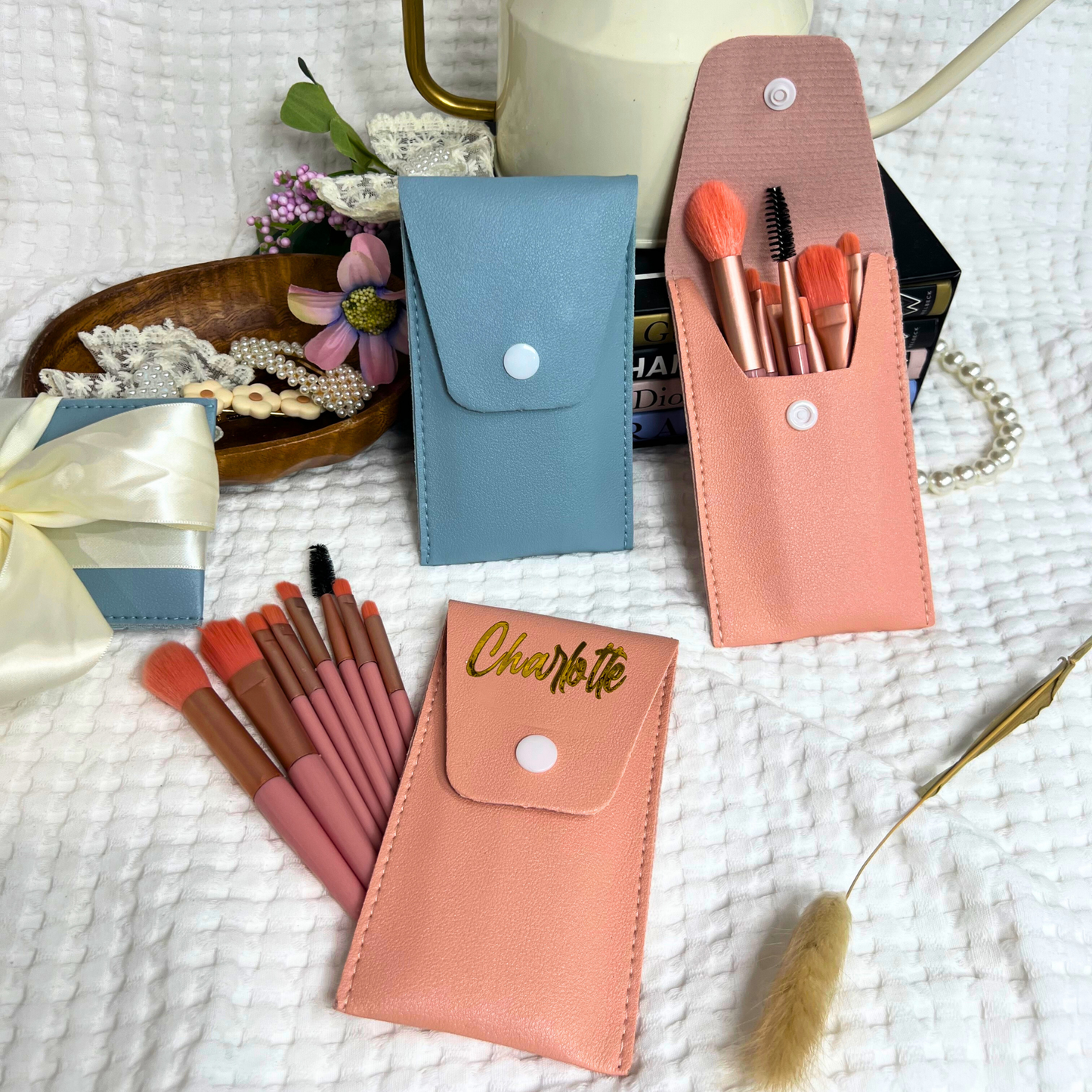 Make up brush and pouch