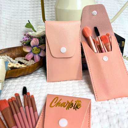 Make up brush and pouch