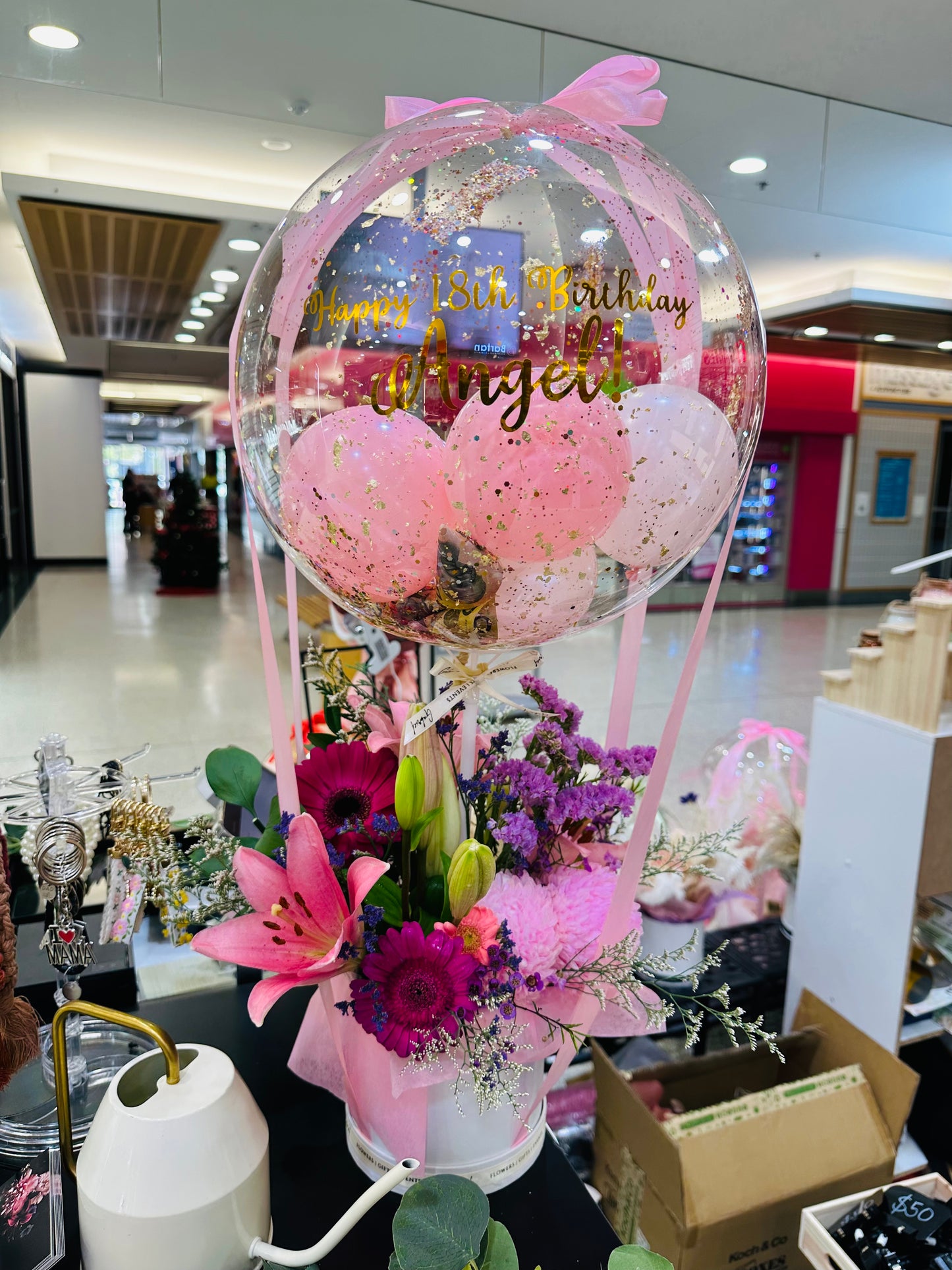 Fresh Flowers Hot Air Balloon - Precious Gabriel Australia