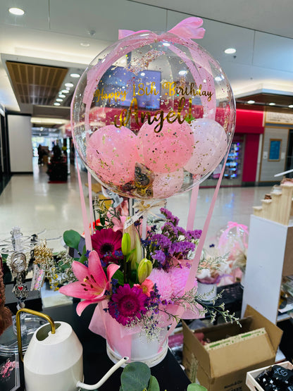 Fresh Flowers Hot Air Balloon - Precious Gabriel Australia