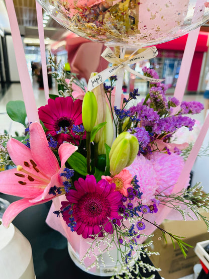 Fresh Flowers Hot Air Balloon - Precious Gabriel Australia