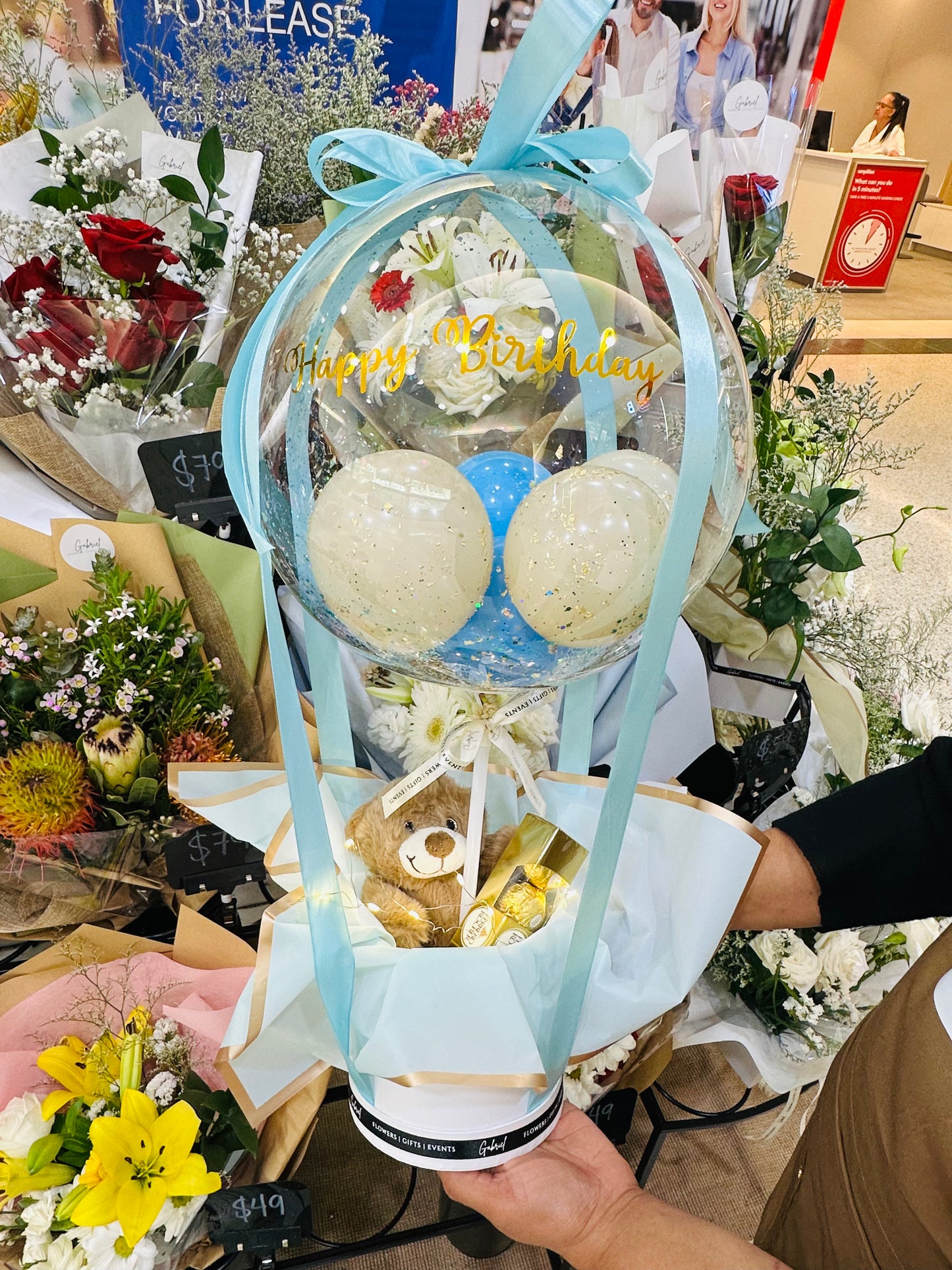 Teddy Hot Air Balloon Hamper