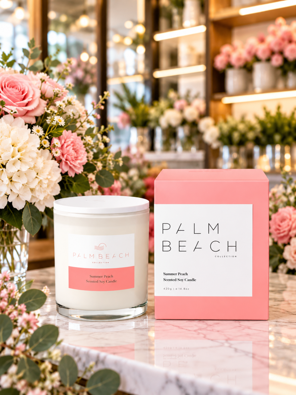 Palm Beach Summer Peach Gabriel Flowers