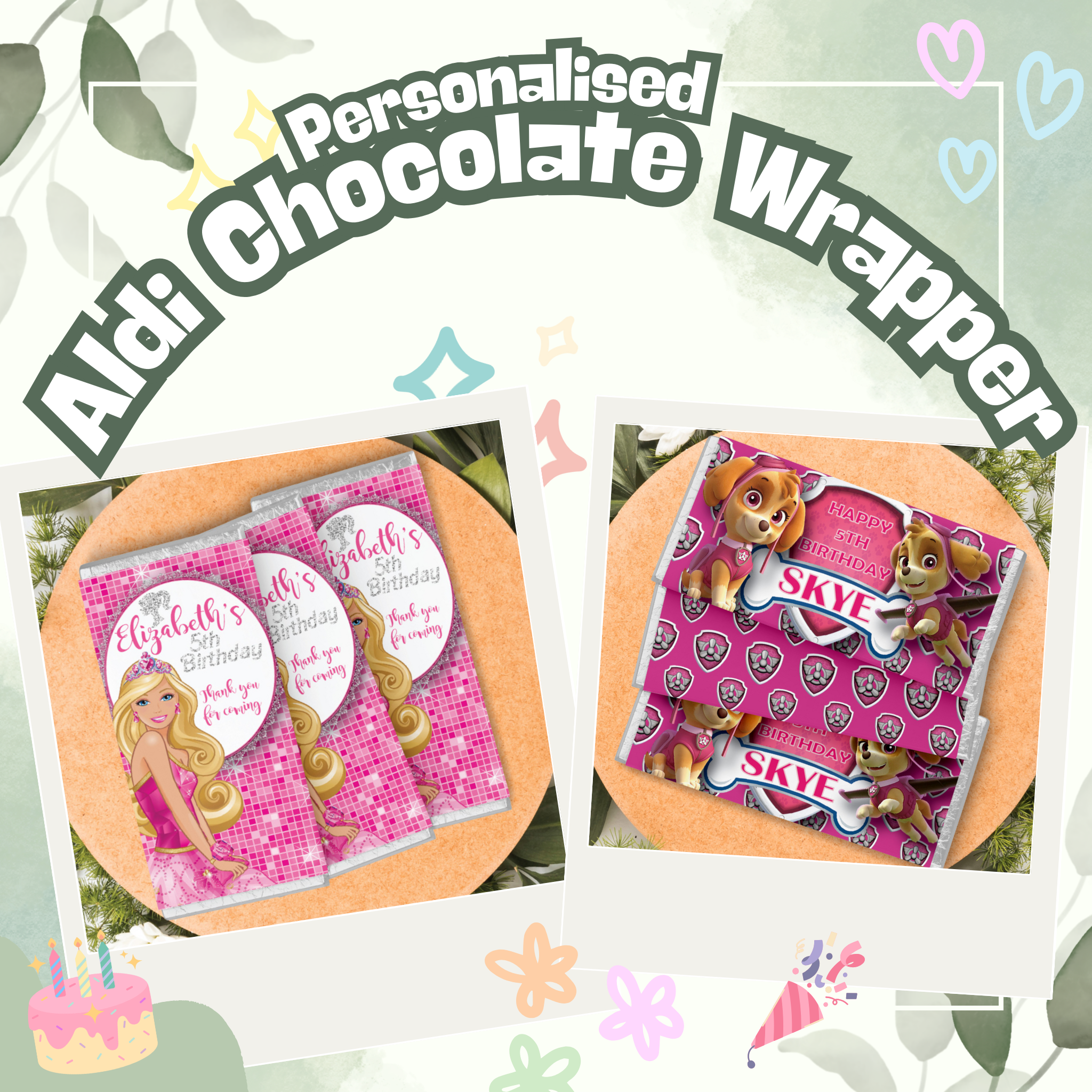 Personalised Aldi Chocolate Wrapper Precious Gabriel Australia