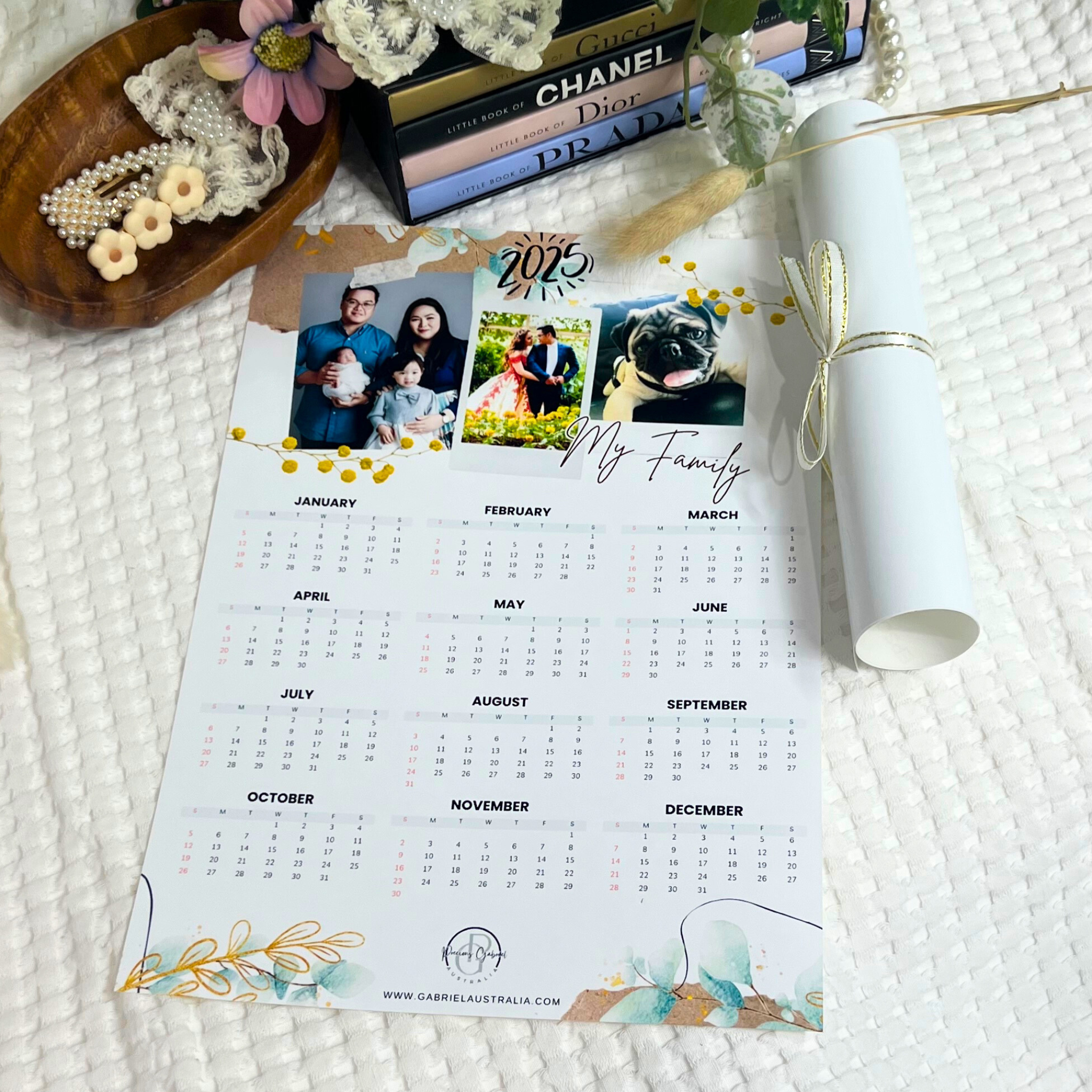 2025 Personalised Calendar - Precious Gabriel Australia